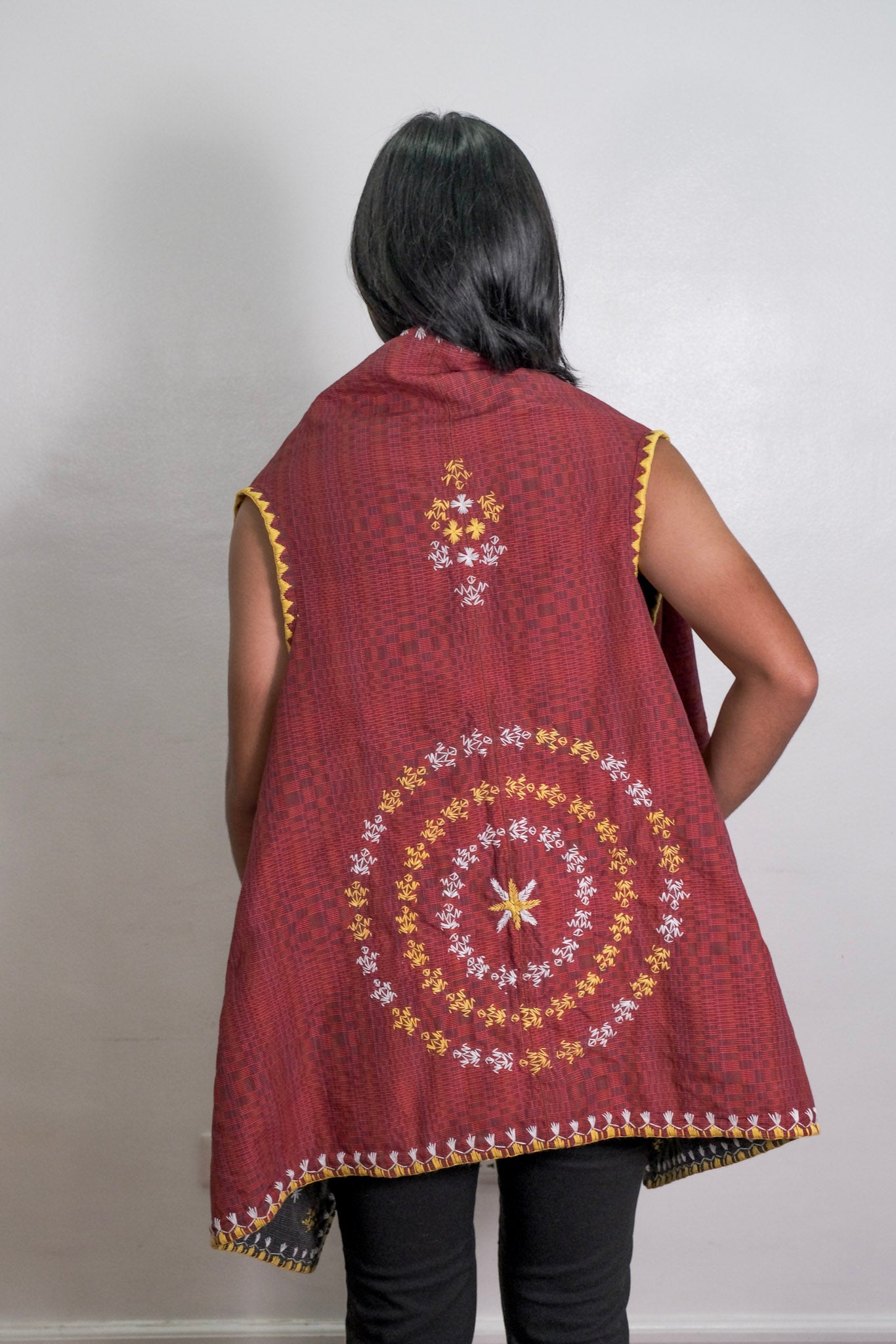 Limited Edition: Binakol Reversible Poncho (Maroon and Gray)