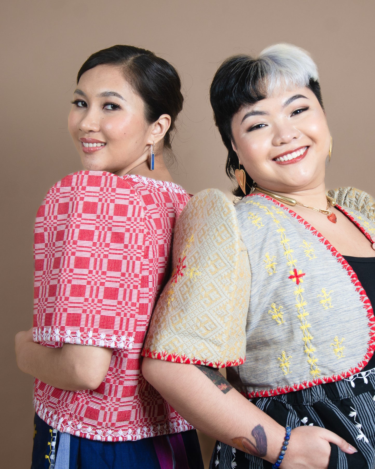 Binakol Bolero with Itneg Embroidery (Red)