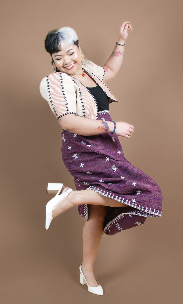 Tiniri Bolero with Itneg Embroidery (Cream) (Top Only)