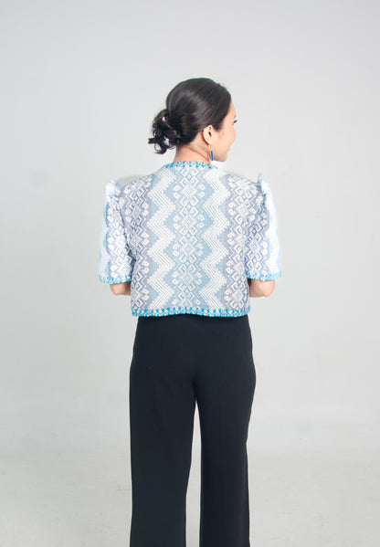 Pinilian Bolero with Itneg Embroidery