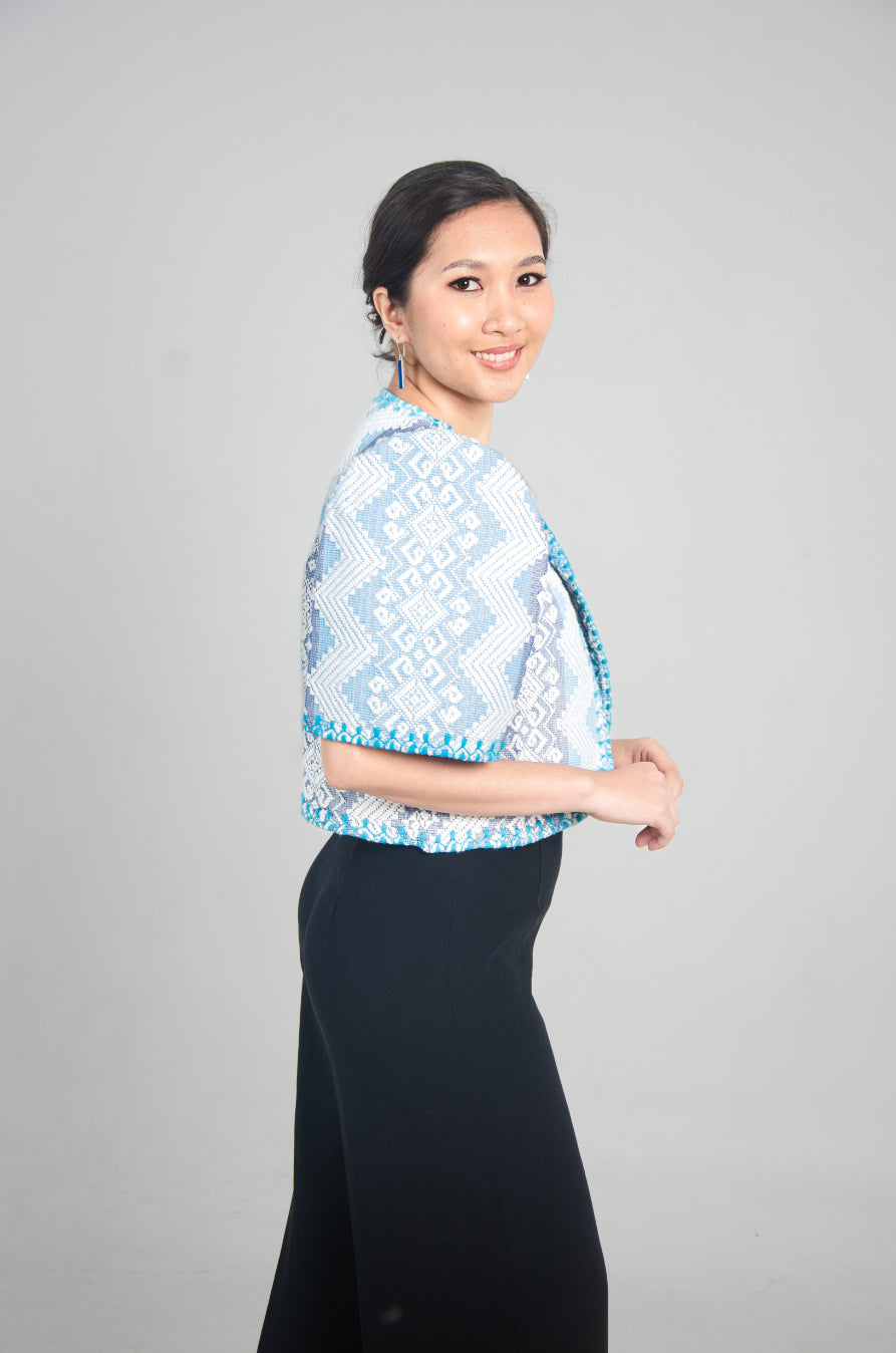 Pinilian Bolero with Itneg Embroidery